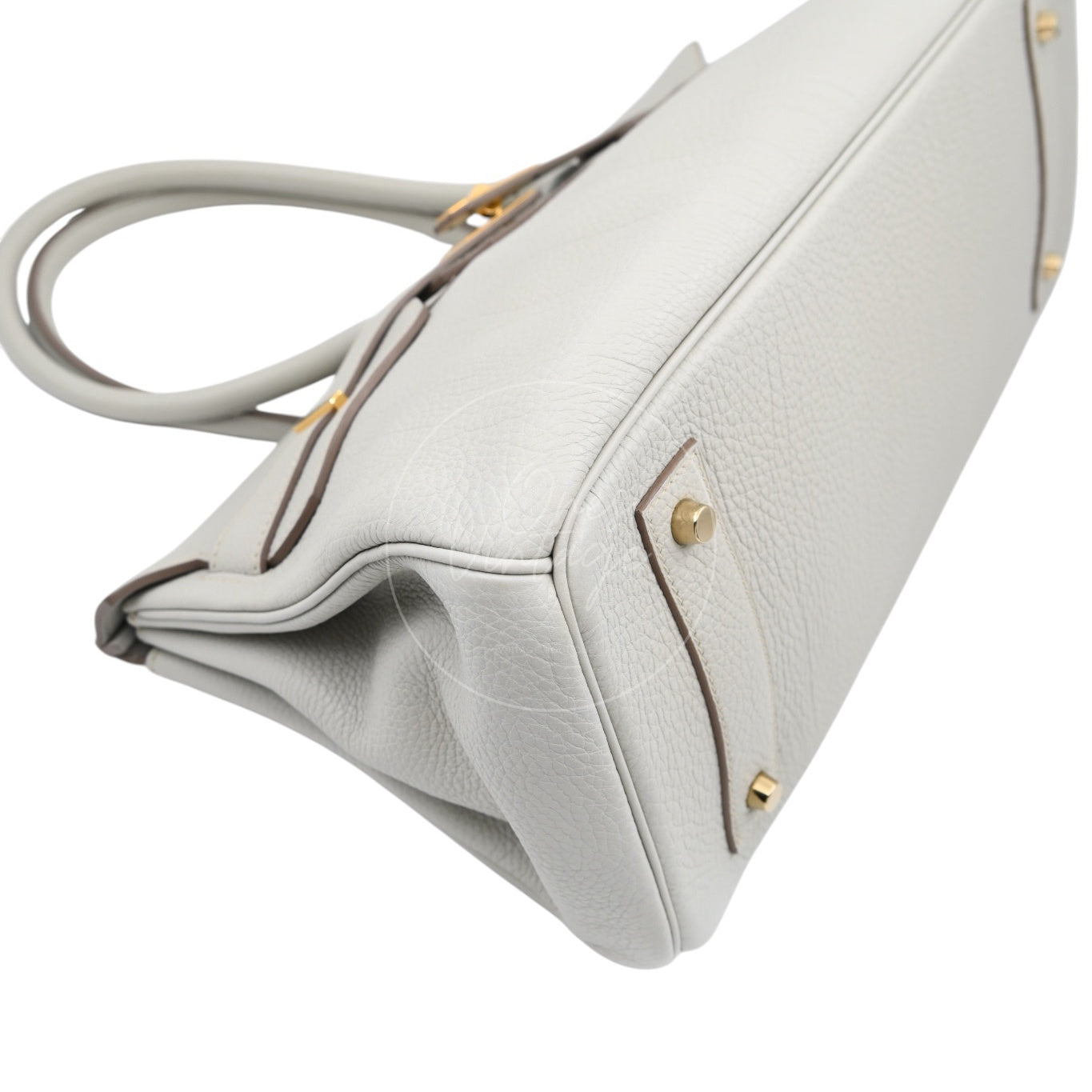 Hermes Birkin Shoulder GHW Gris Peale Square O