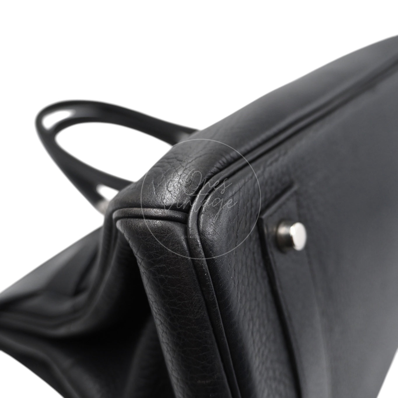 Hermes Birkin Shoulder PHW Black Square H