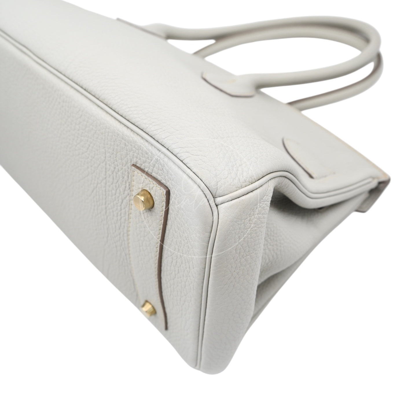Hermes Birkin Shoulder GHW Gris Peale Square O