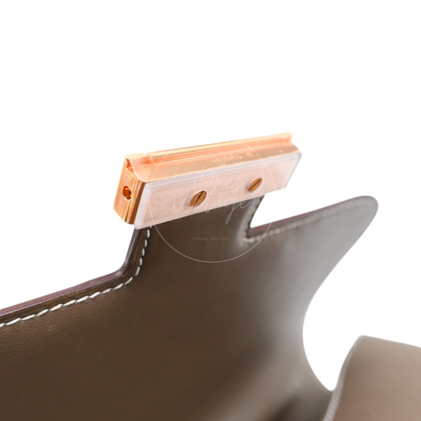 Hermes Constance 24 Epsom Rose Gold GHW Etoupe Stamp B