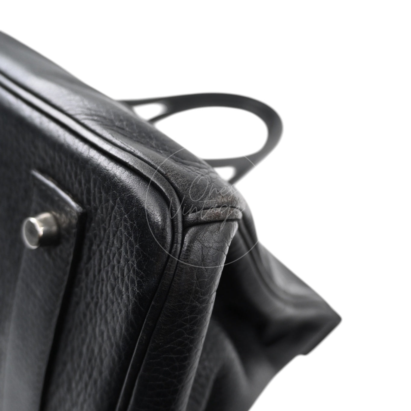 Hermes Birkin Shoulder PHW Black Square H