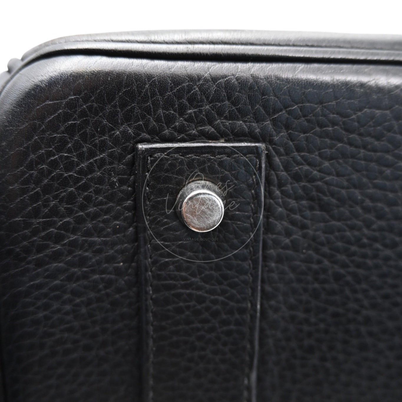 Hermes Birkin Shoulder PHW Black Square H