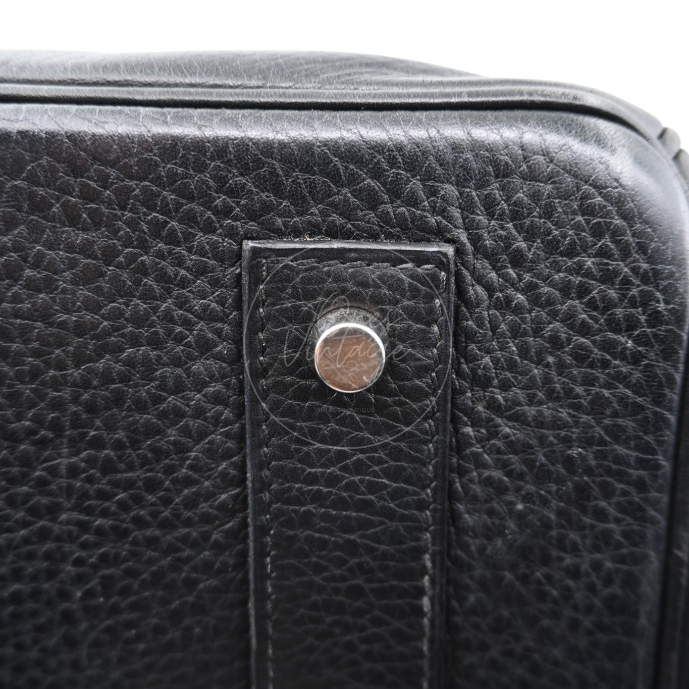Hermes Birkin Shoulder PHW Black Square H