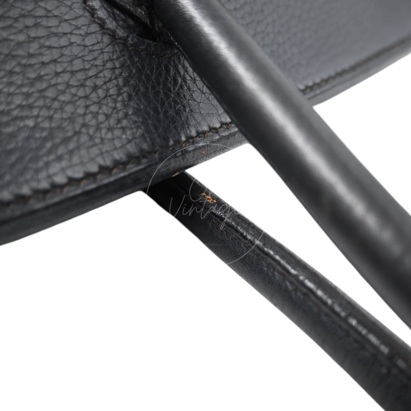 Hermes Birkin Shoulder PHW Black Square H