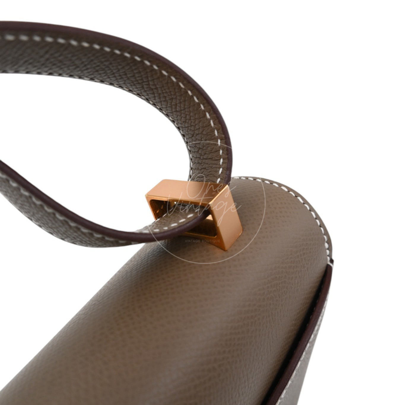 Hermes Constance 24 Epsom Rose Gold GHW Etoupe Stamp B