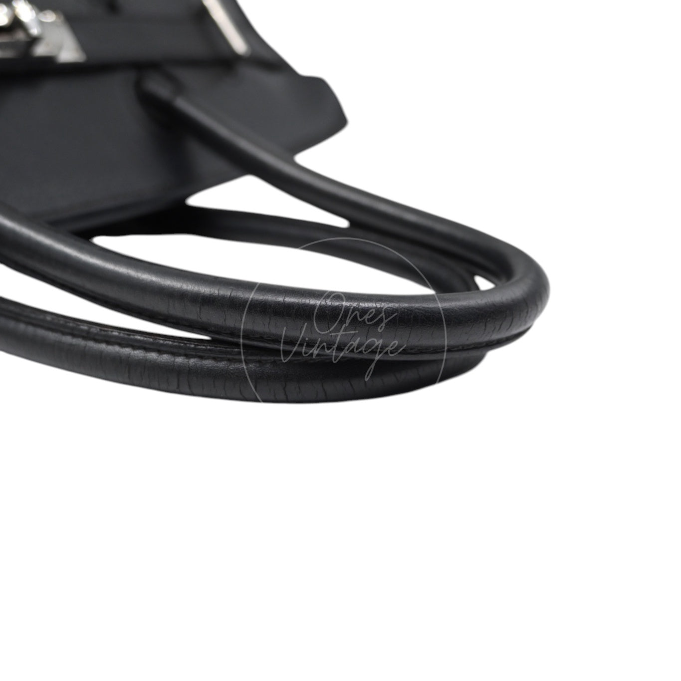Hermes Birkin Shoulder PHW Black Square H