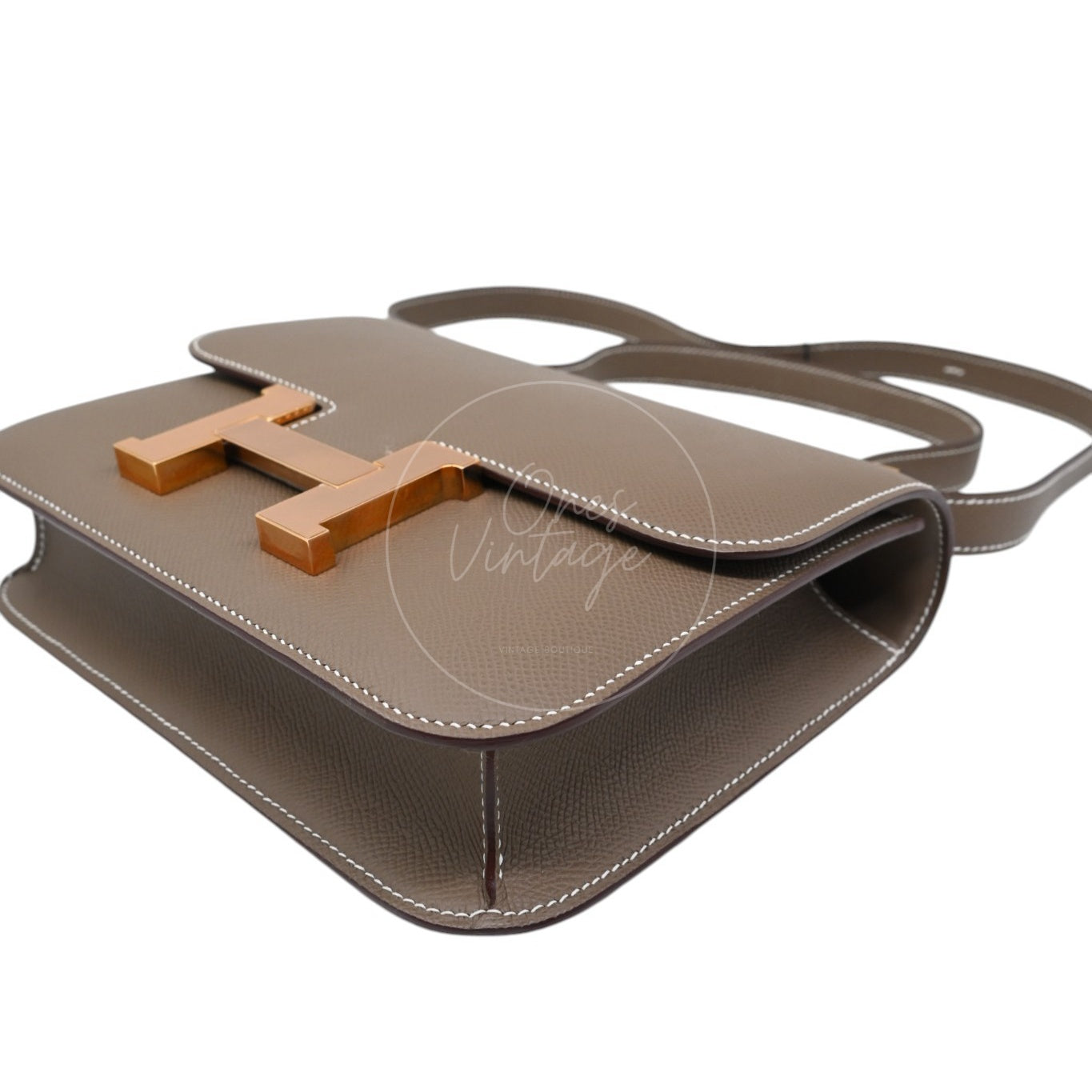 Hermes Constance 24 Epsom Rose Gold GHW Etoupe Stamp B