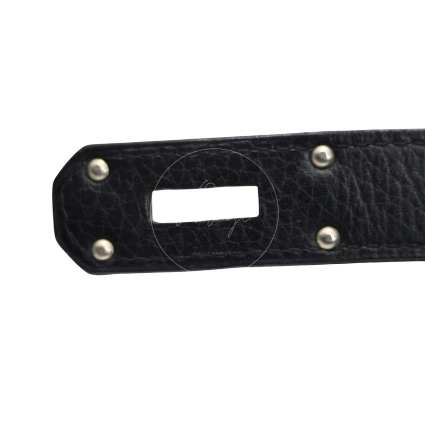 Hermes Birkin Shoulder PHW Black Square H