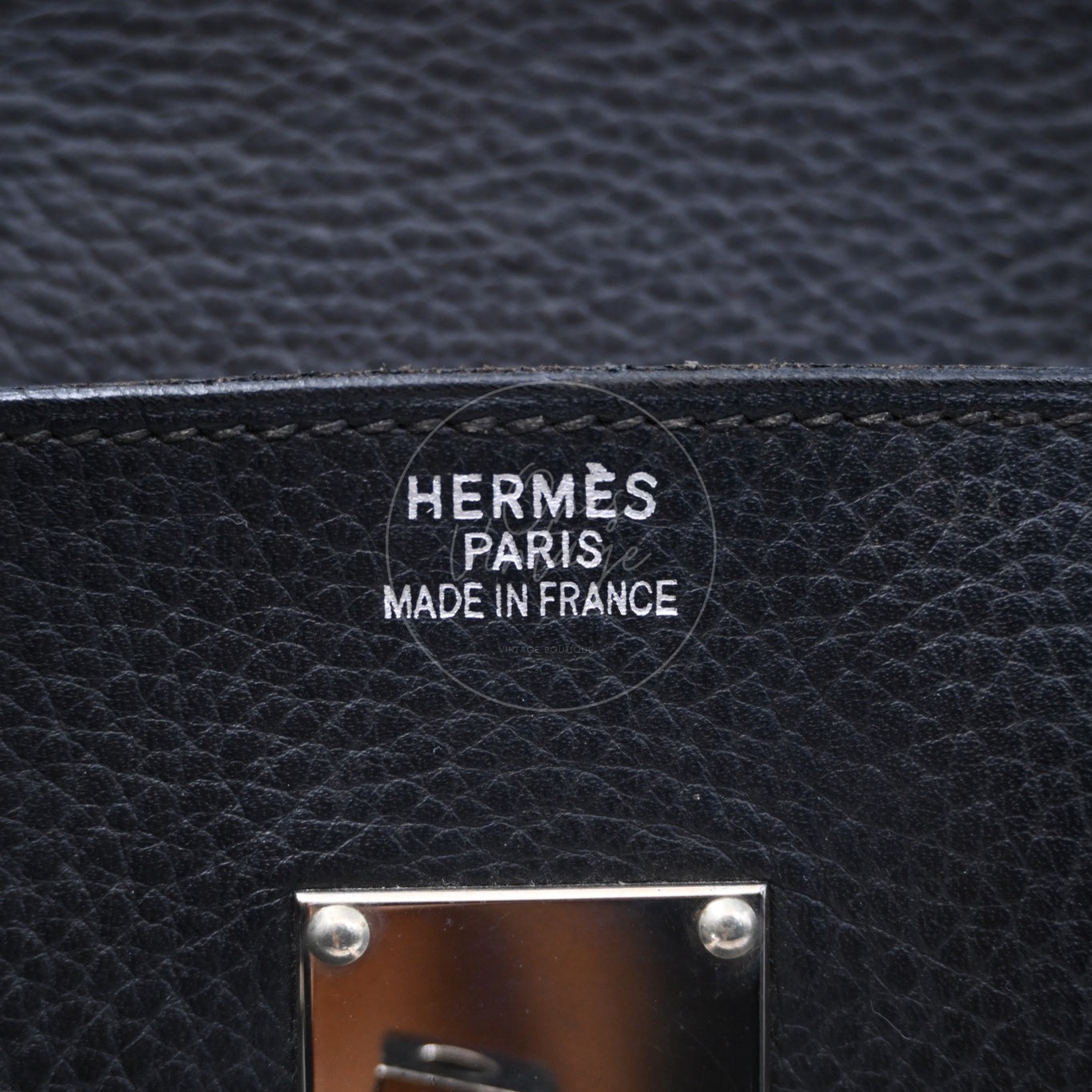 Hermes Birkin Shoulder PHW Black Square H