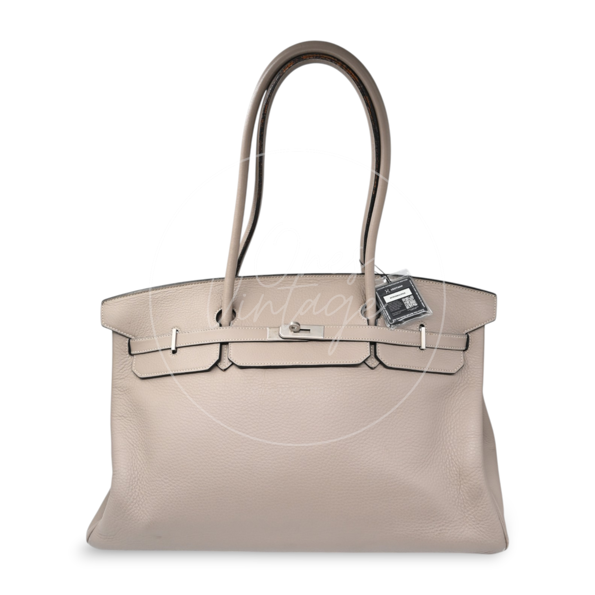 Hermes Birkin 45 Long PHW Gris T Square D