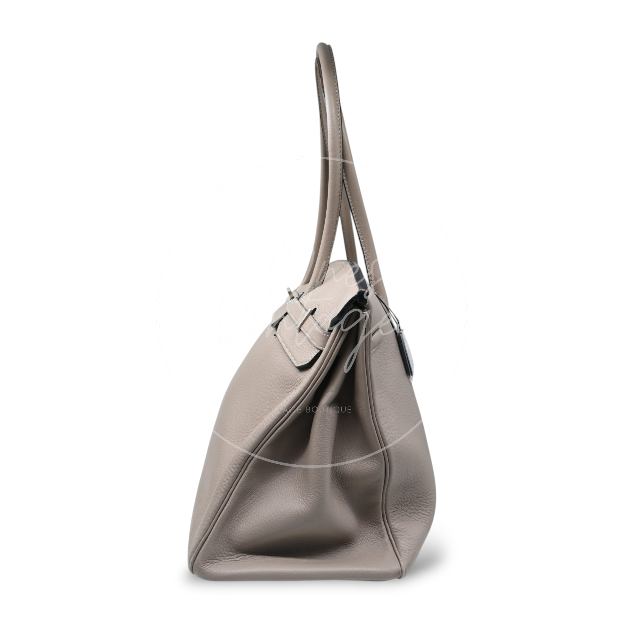 Hermes Birkin 45 Long PHW Gris T Square D