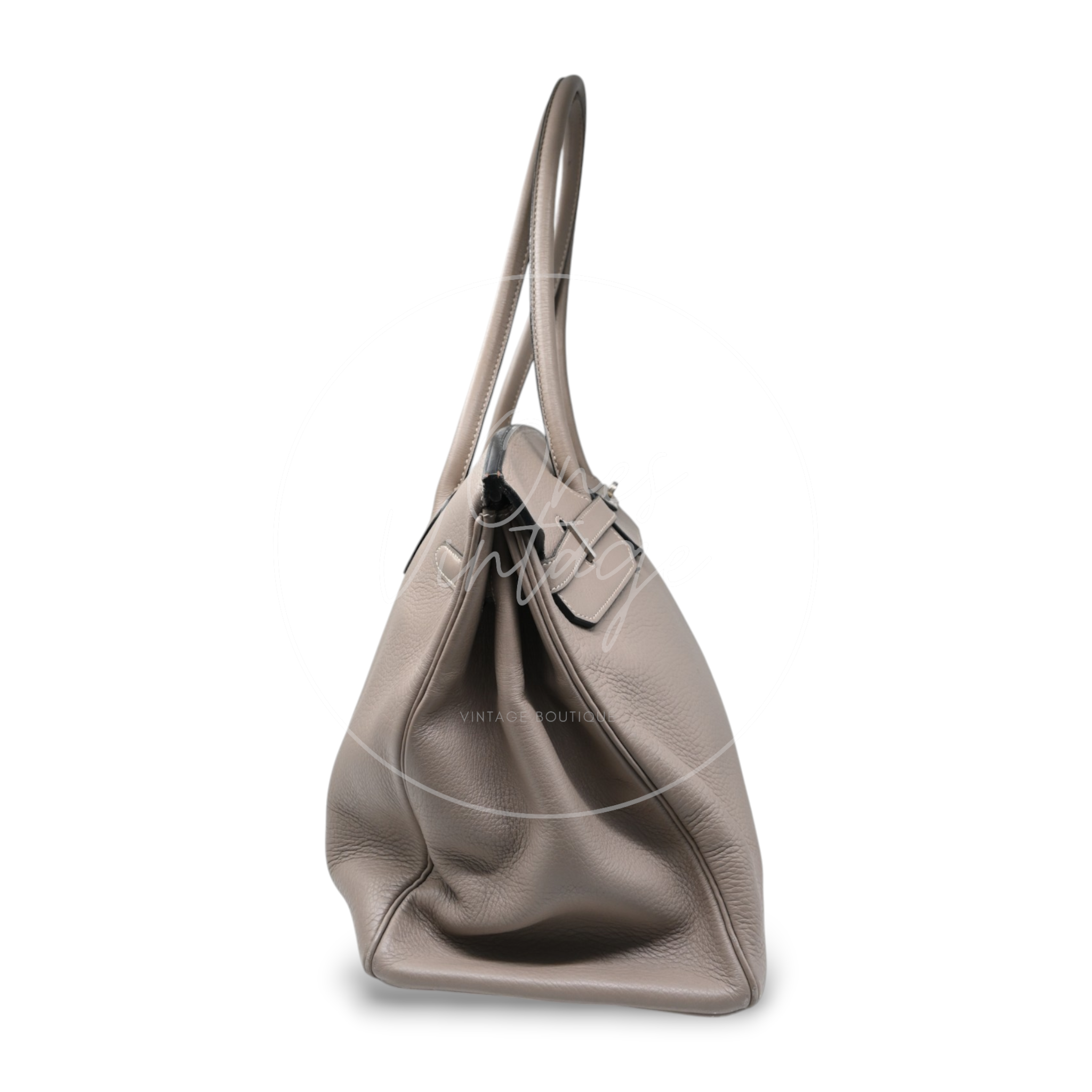Hermes Birkin 45 Long PHW Gris T Square D