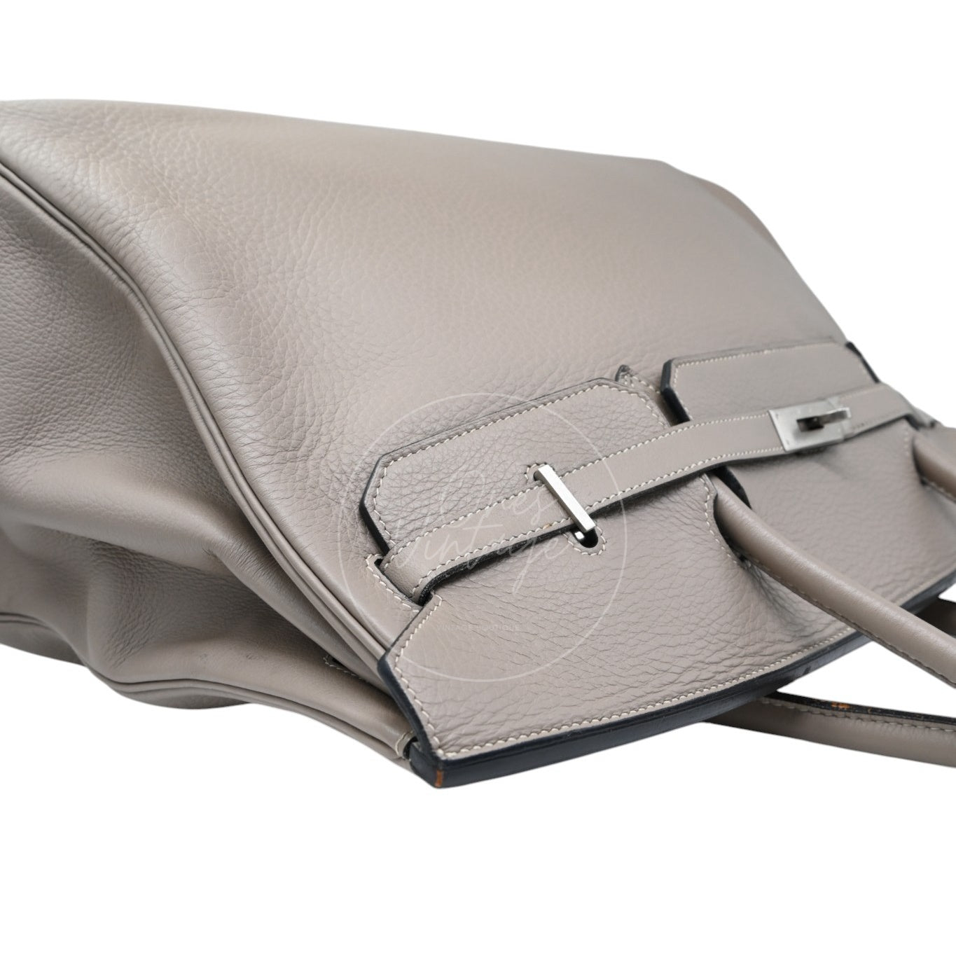 Hermes Birkin 45 Long PHW Gris T Square D