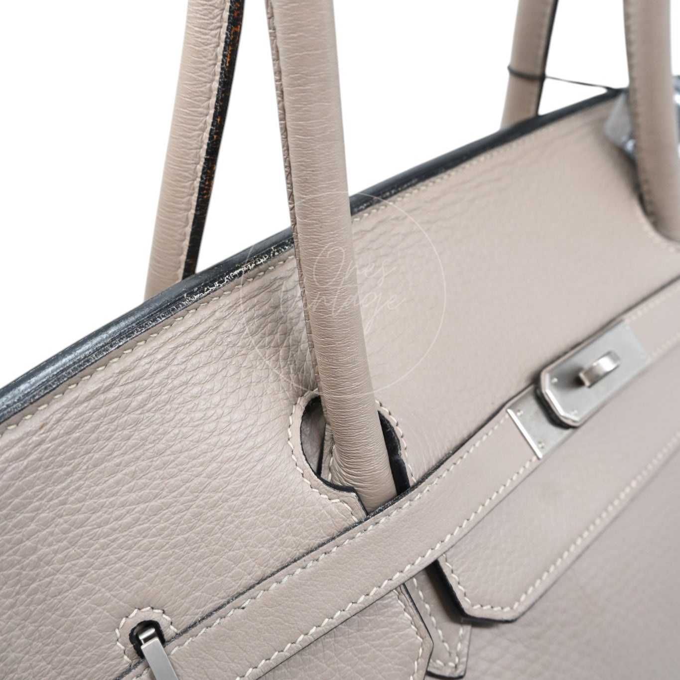 Hermes Birkin 45 Long PHW Gris T Square D