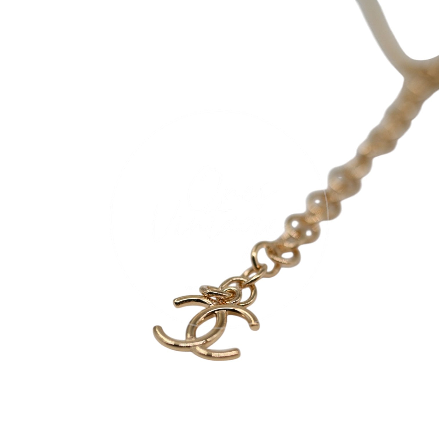 Chanel Interlocking CC Pendant Necklace GHW Gold 26A