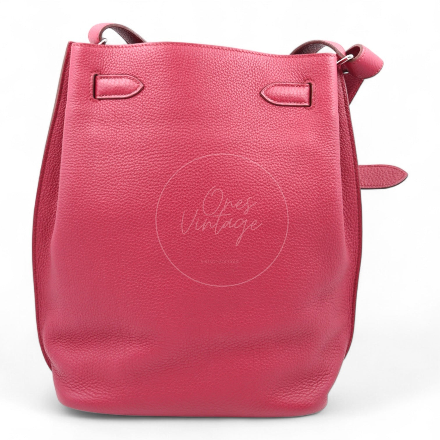 Hermes So Kelly 22 Red GHW Square O