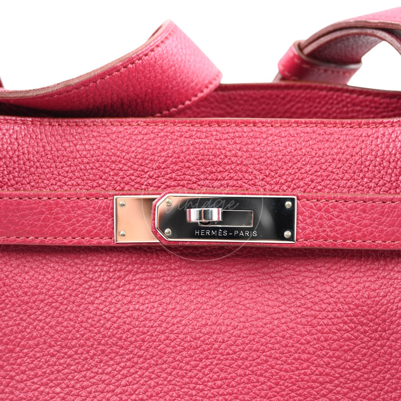 Hermes So Kelly 22 Red GHW Square O