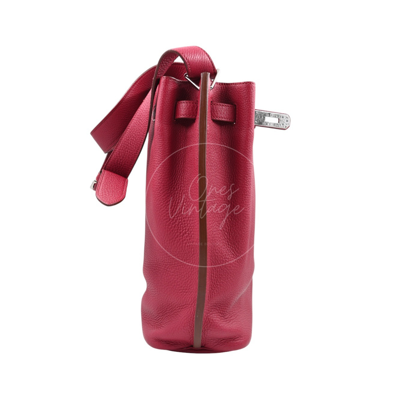 Hermes So Kelly 22 Red GHW Square O