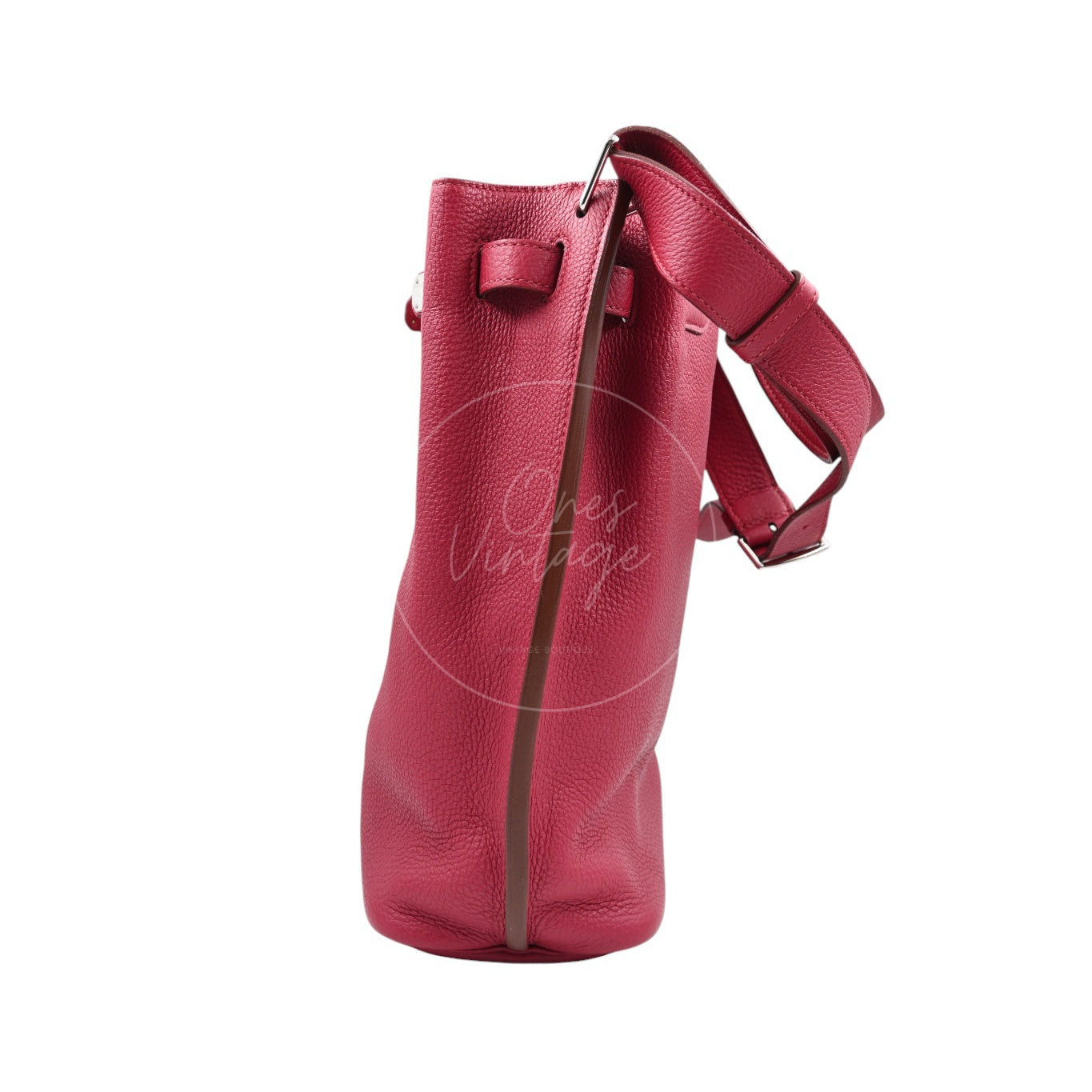 Hermes So Kelly 22 Red GHW Square O