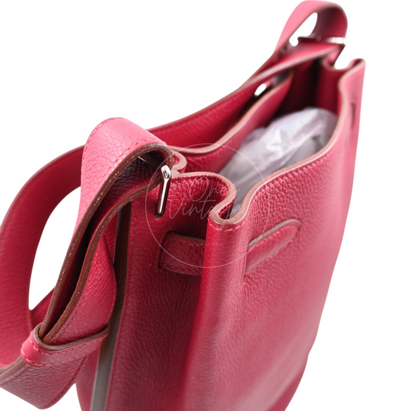 Hermes So Kelly 22 Red GHW Square O