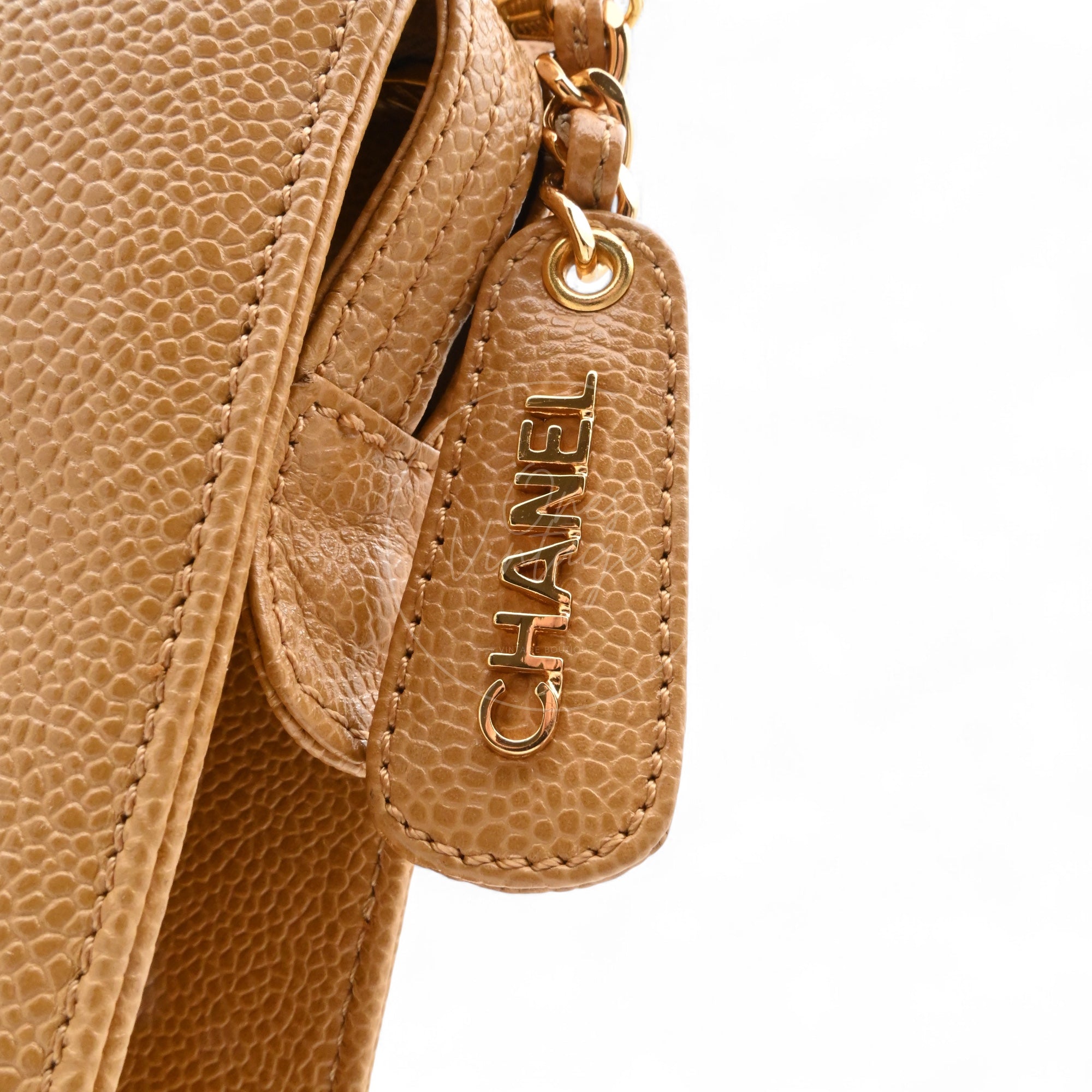 Chanel Beige Caviar Tote Bag GHW Gold Series 5