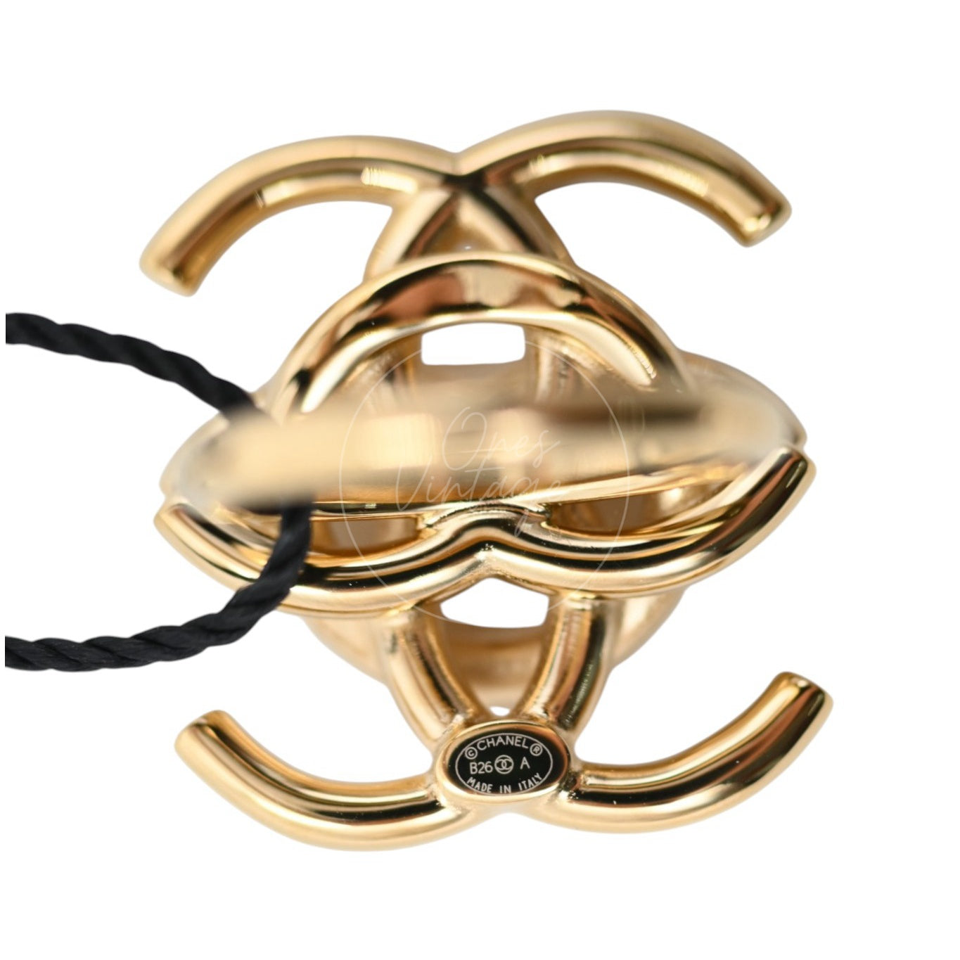 Chanel Interlocking CC Ring Gold 26A