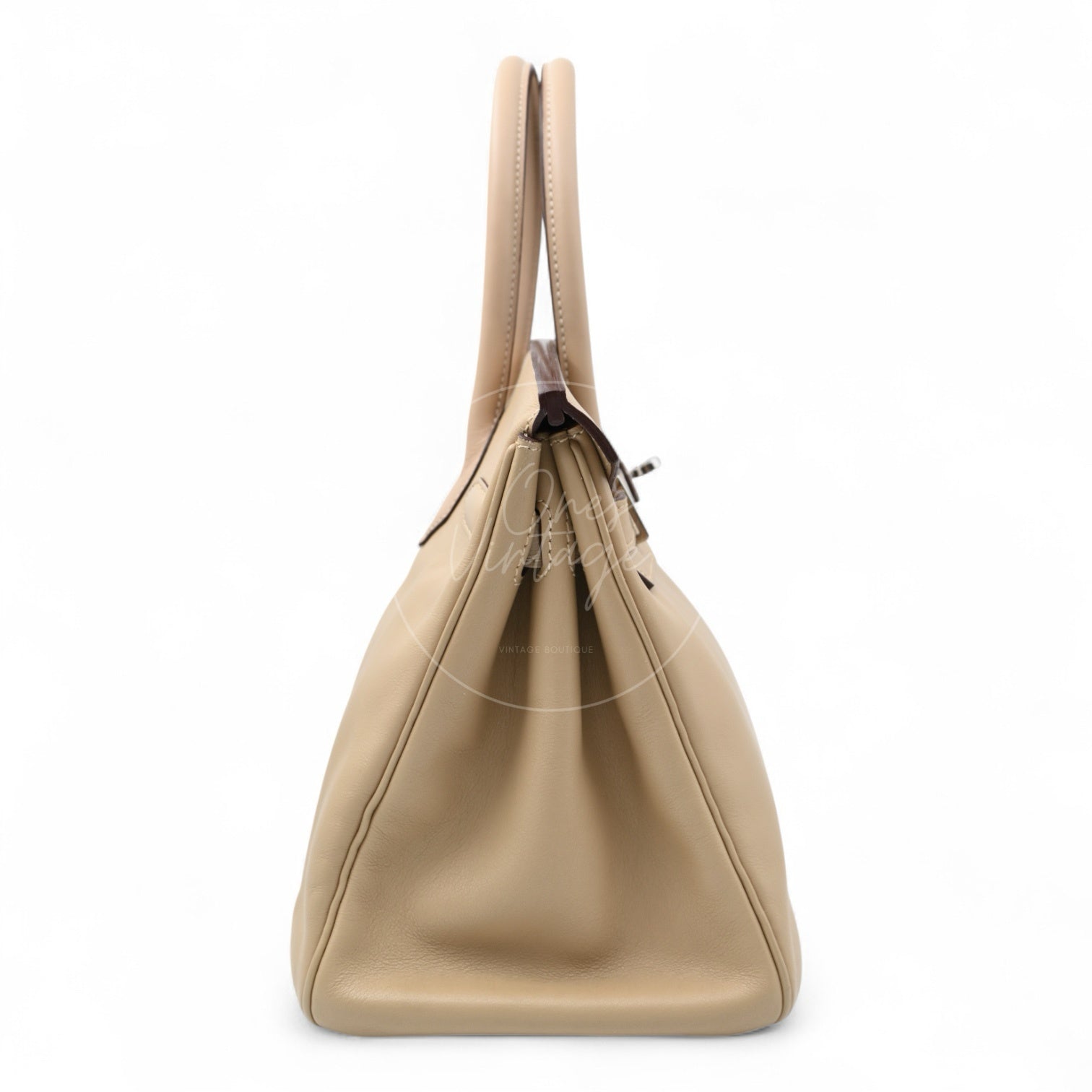 Hermes Birkin 30 Swift PHW Beige Square M