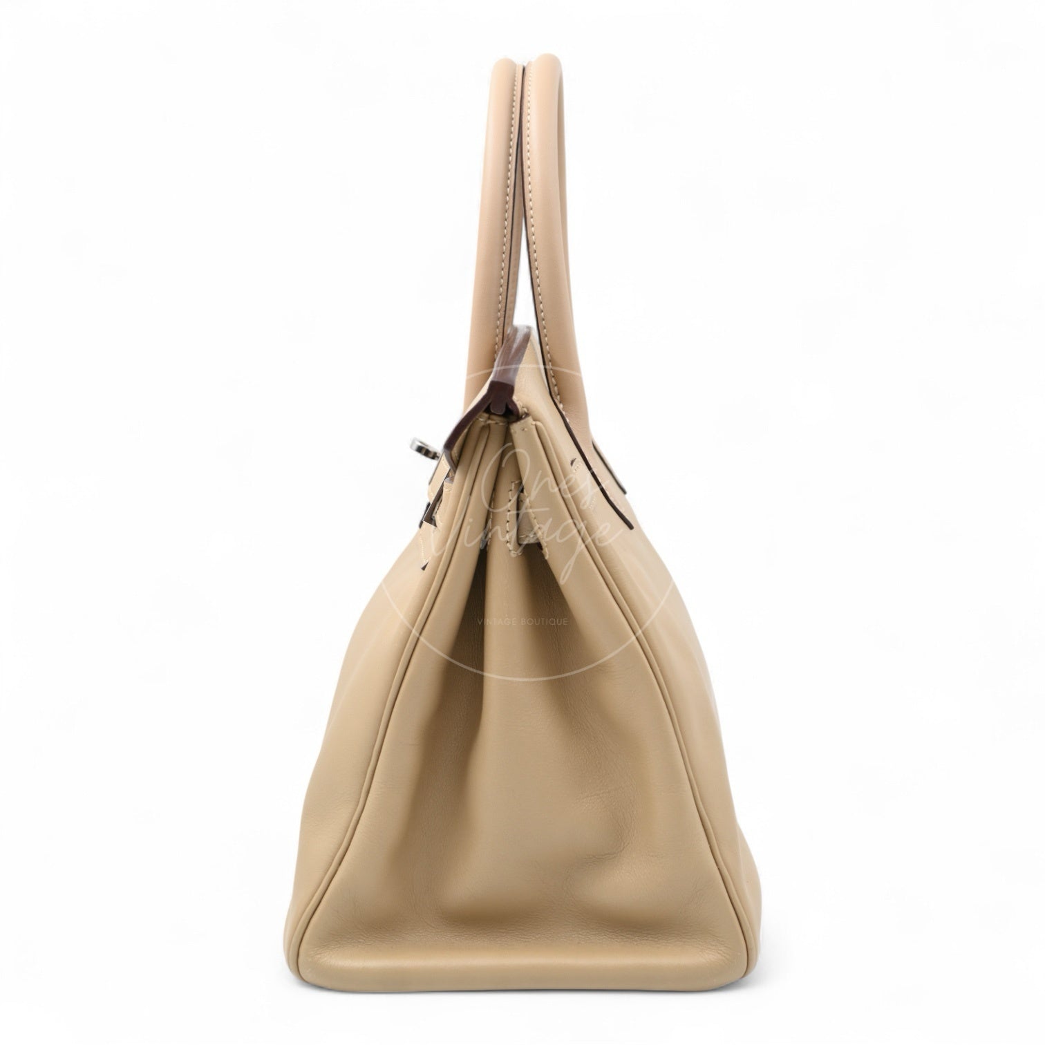 Hermes Birkin 30 Swift PHW Beige Square M