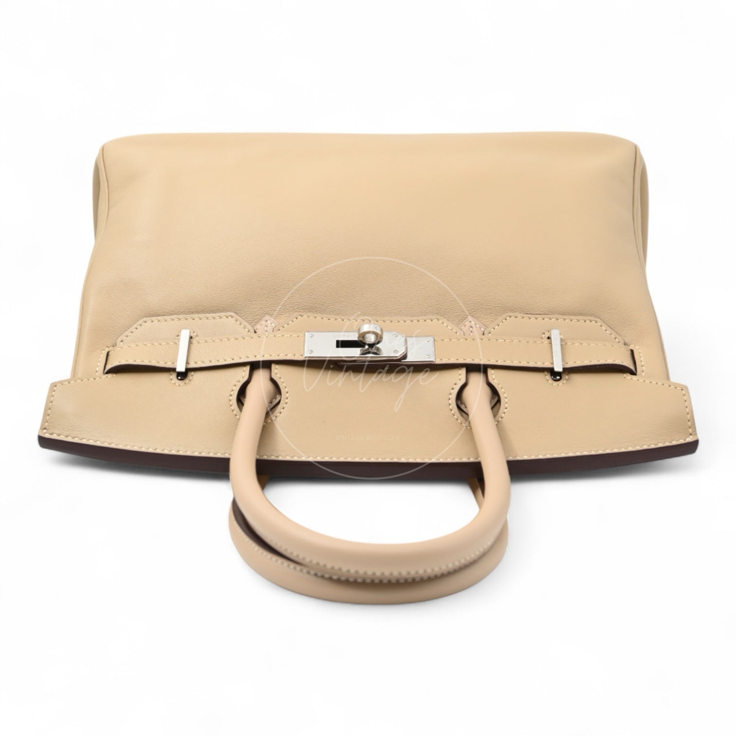 Hermes Birkin 30 Swift PHW Beige Square M