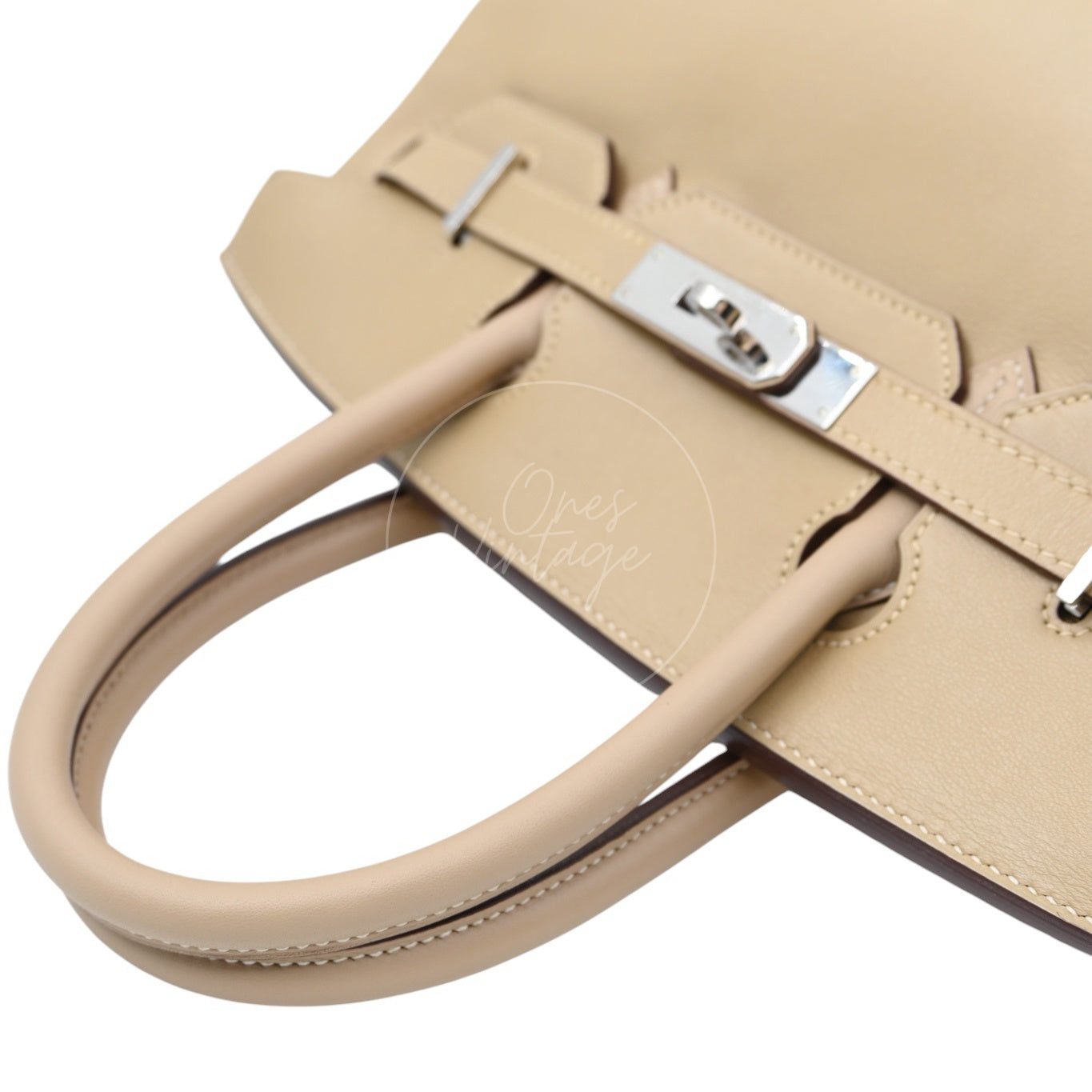 Hermes Birkin 30 Swift PHW Beige Square M