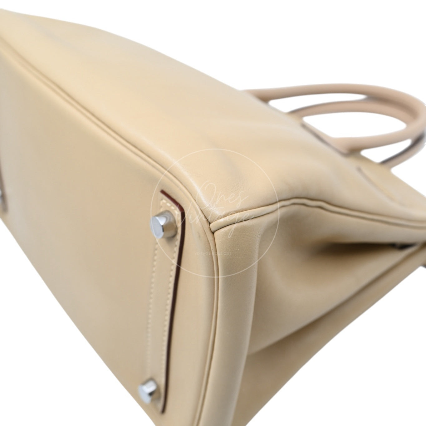 Hermes Birkin 30 Swift PHW Beige Square M