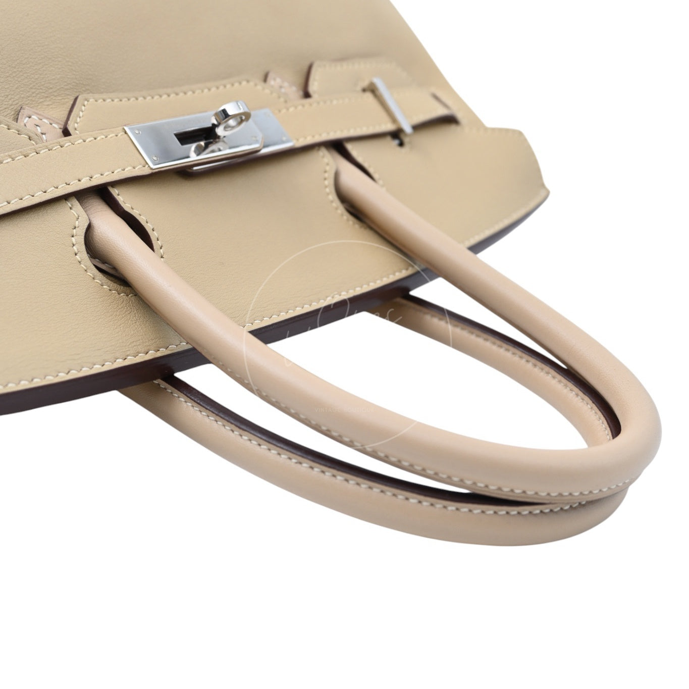 Hermes Birkin 30 Swift PHW Beige Square M