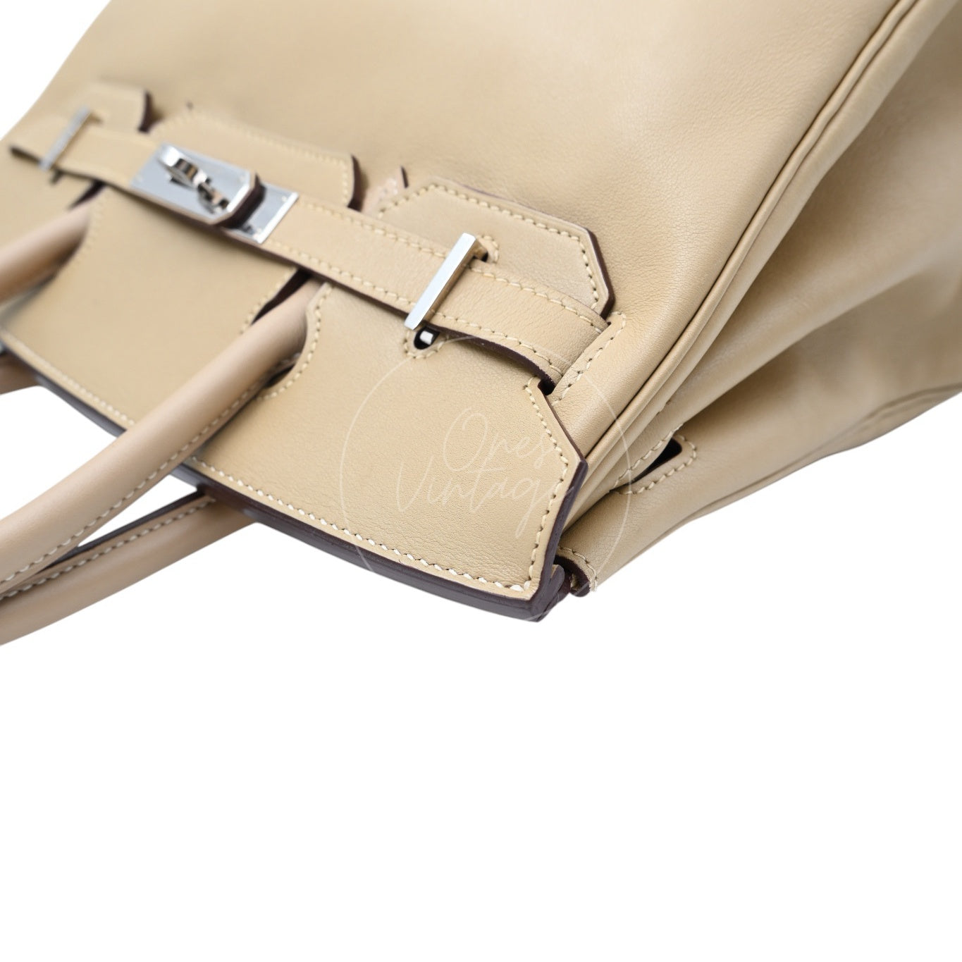 Hermes Birkin 30 Swift PHW Beige Square M