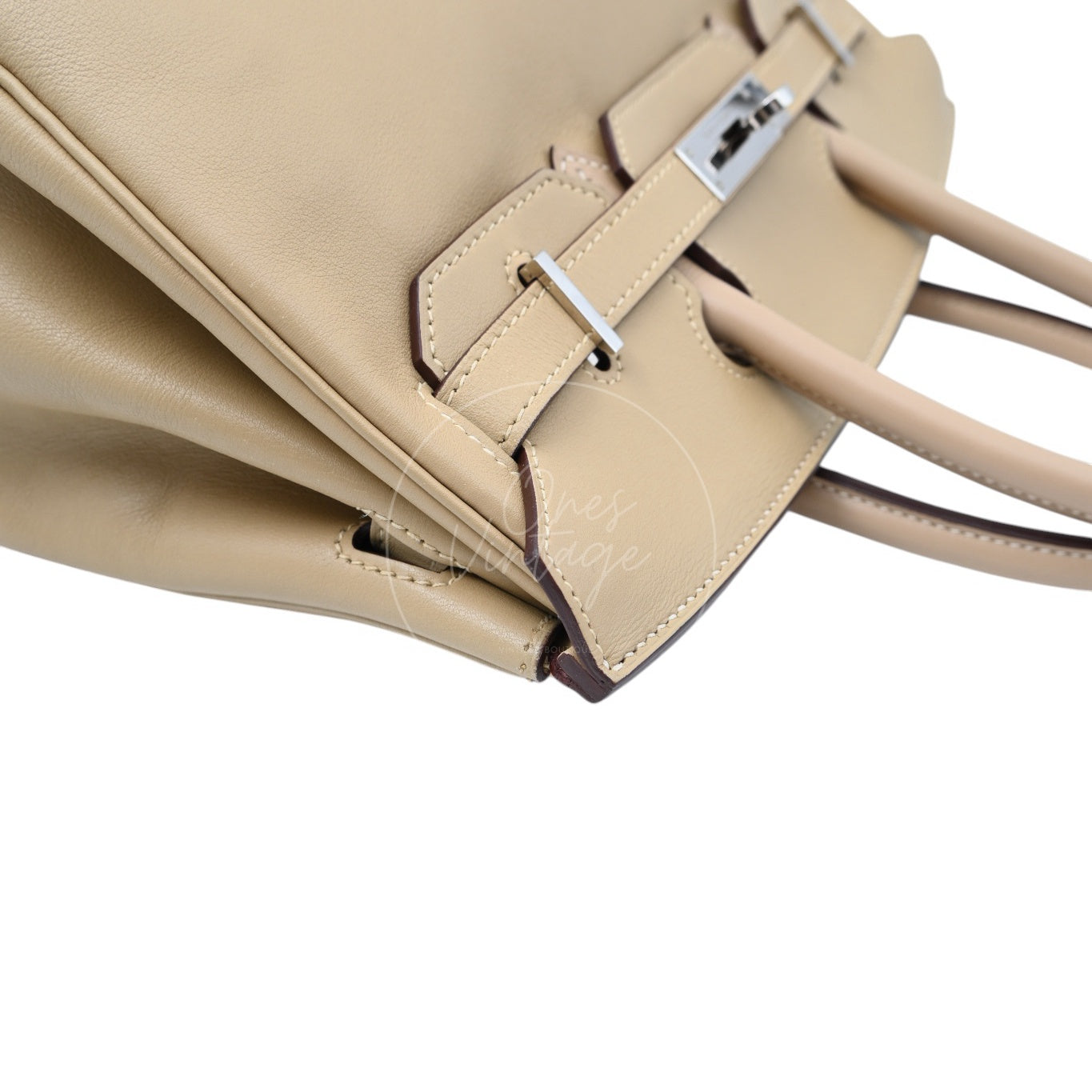 Hermes Birkin 30 Swift PHW Beige Square M