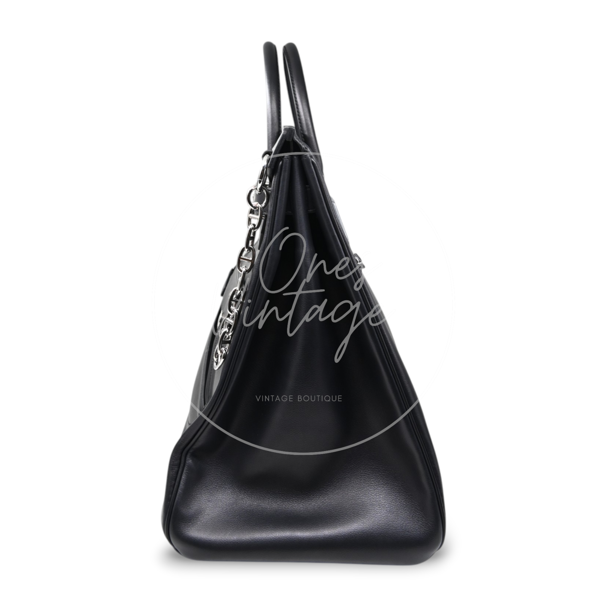 Hermes Rock Bag HAC40 PHW Black Stamp B