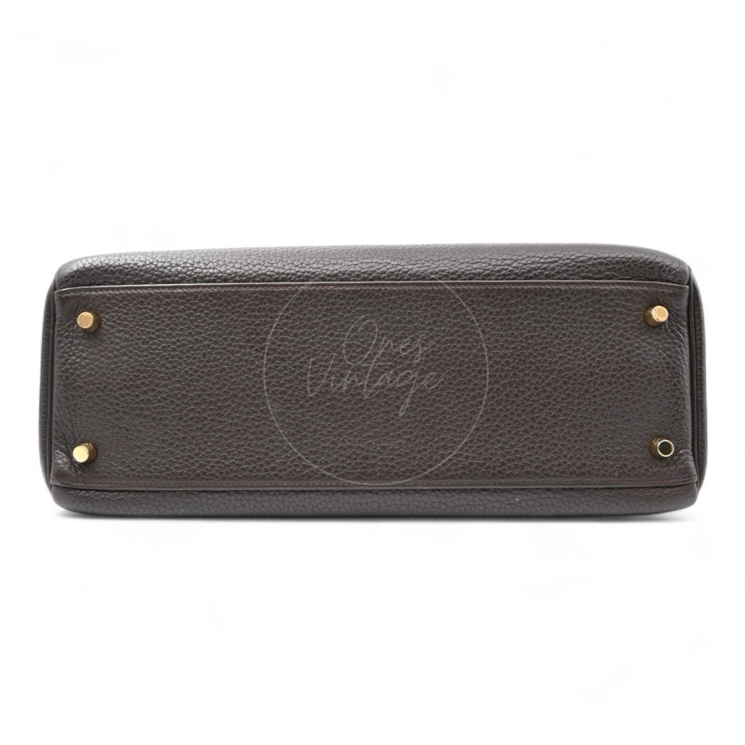 Hermes Kelly 32 Togo Handbag GHW Ebene Square P