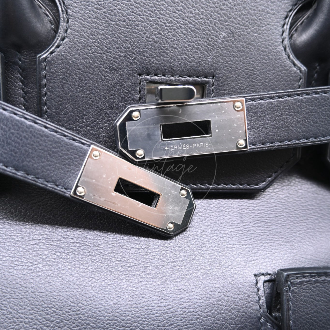 Hermes Rock Bag HAC40 PHW Black Stamp B