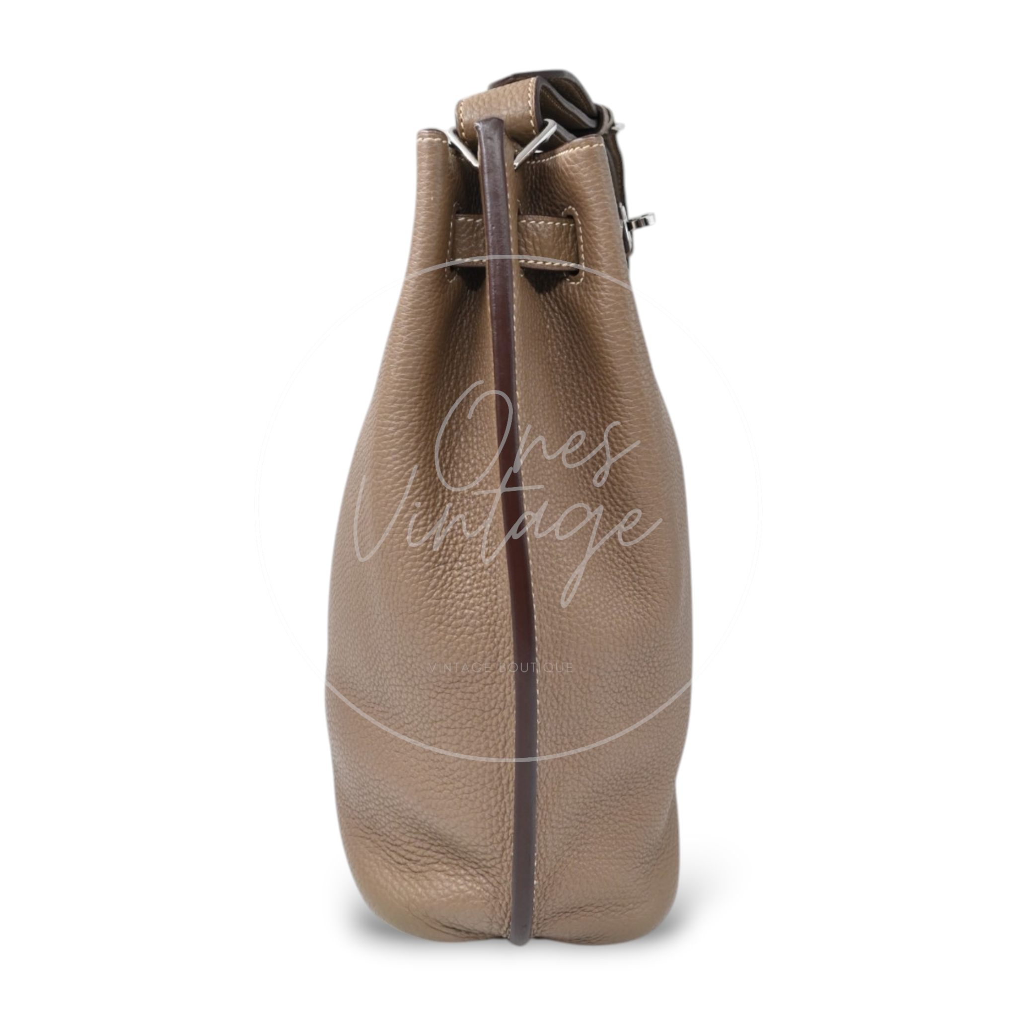 Hermes So Kelly 22 Togo PHW Etoupe Stamp M