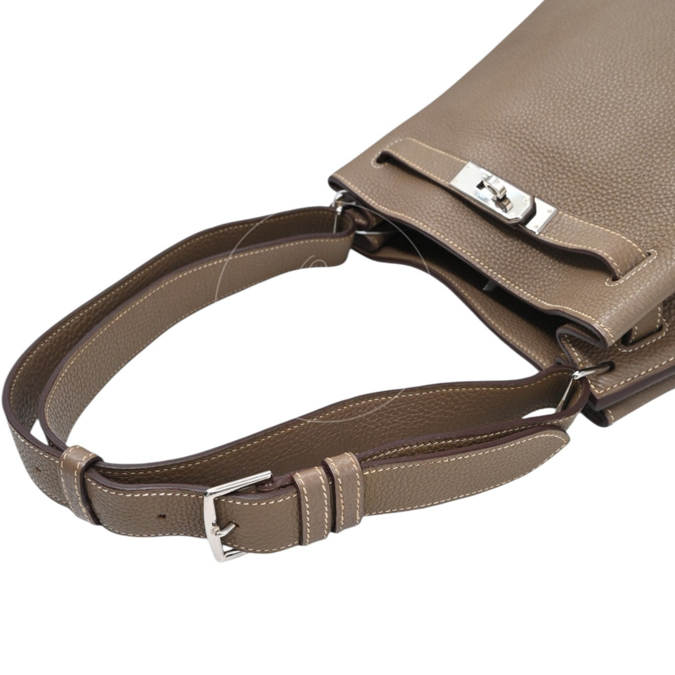 Hermes So Kelly 22 Togo PHW Etoupe Stamp M