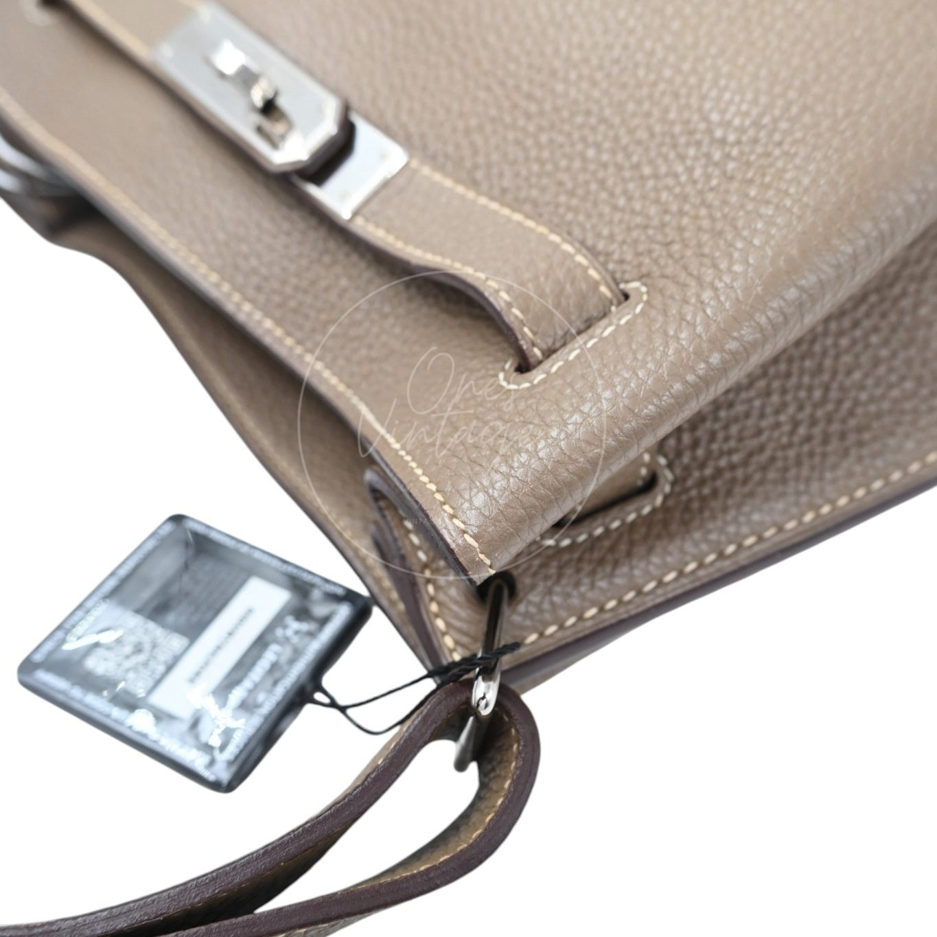 Hermes So Kelly 22 Togo PHW Etoupe Stamp M