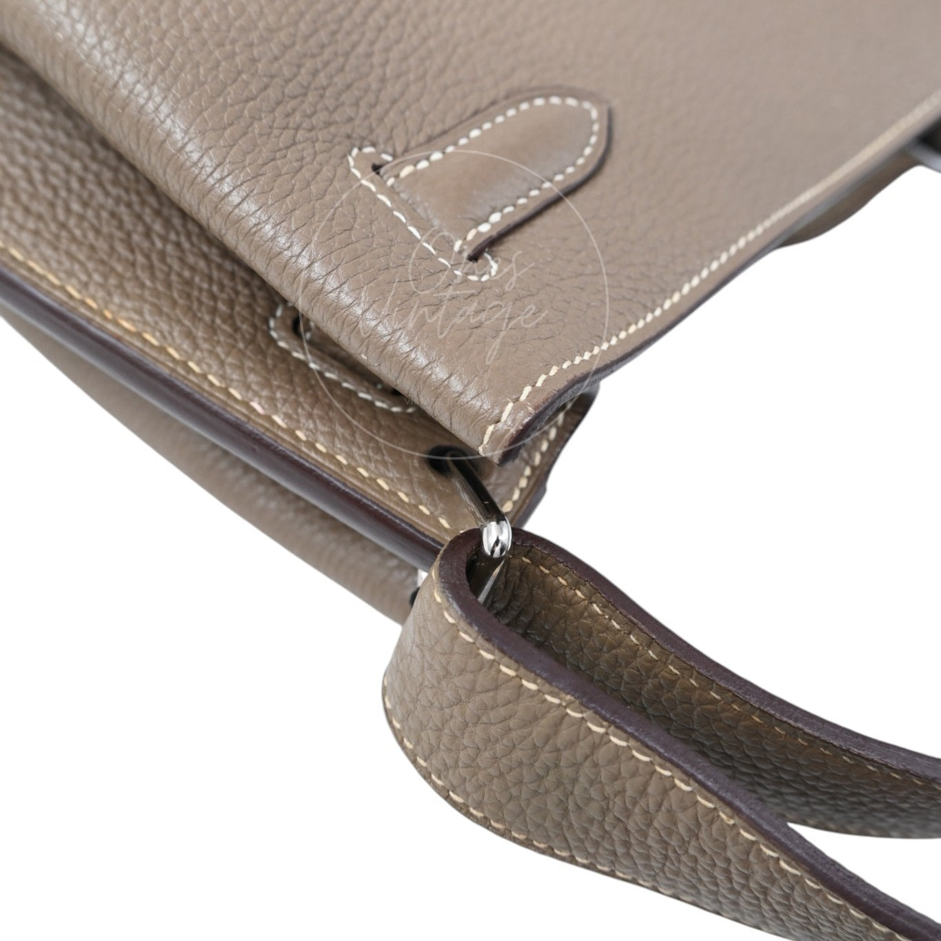 Hermes So Kelly 22 Togo PHW Etoupe Stamp M