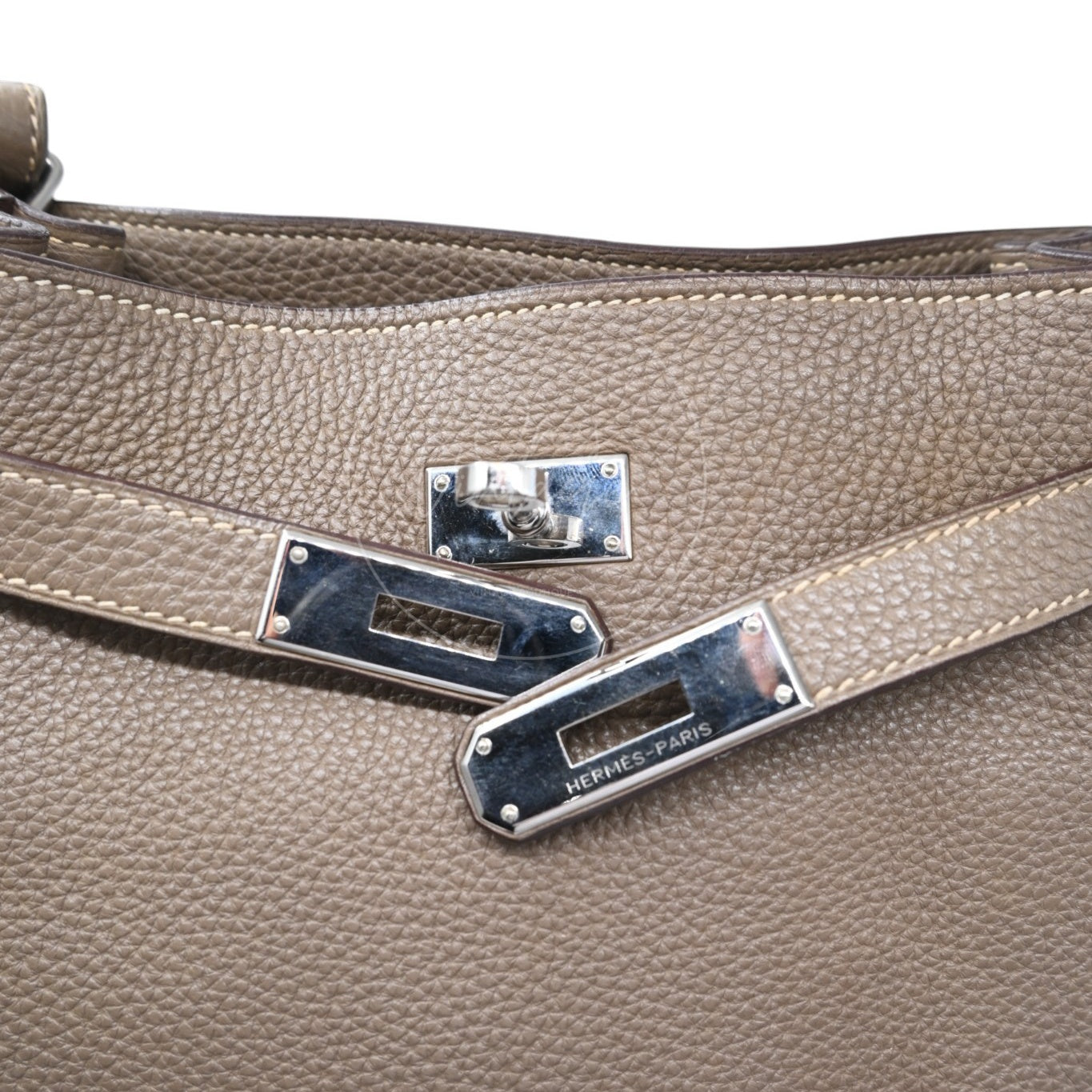 Hermes So Kelly 22 Togo PHW Etoupe Stamp M