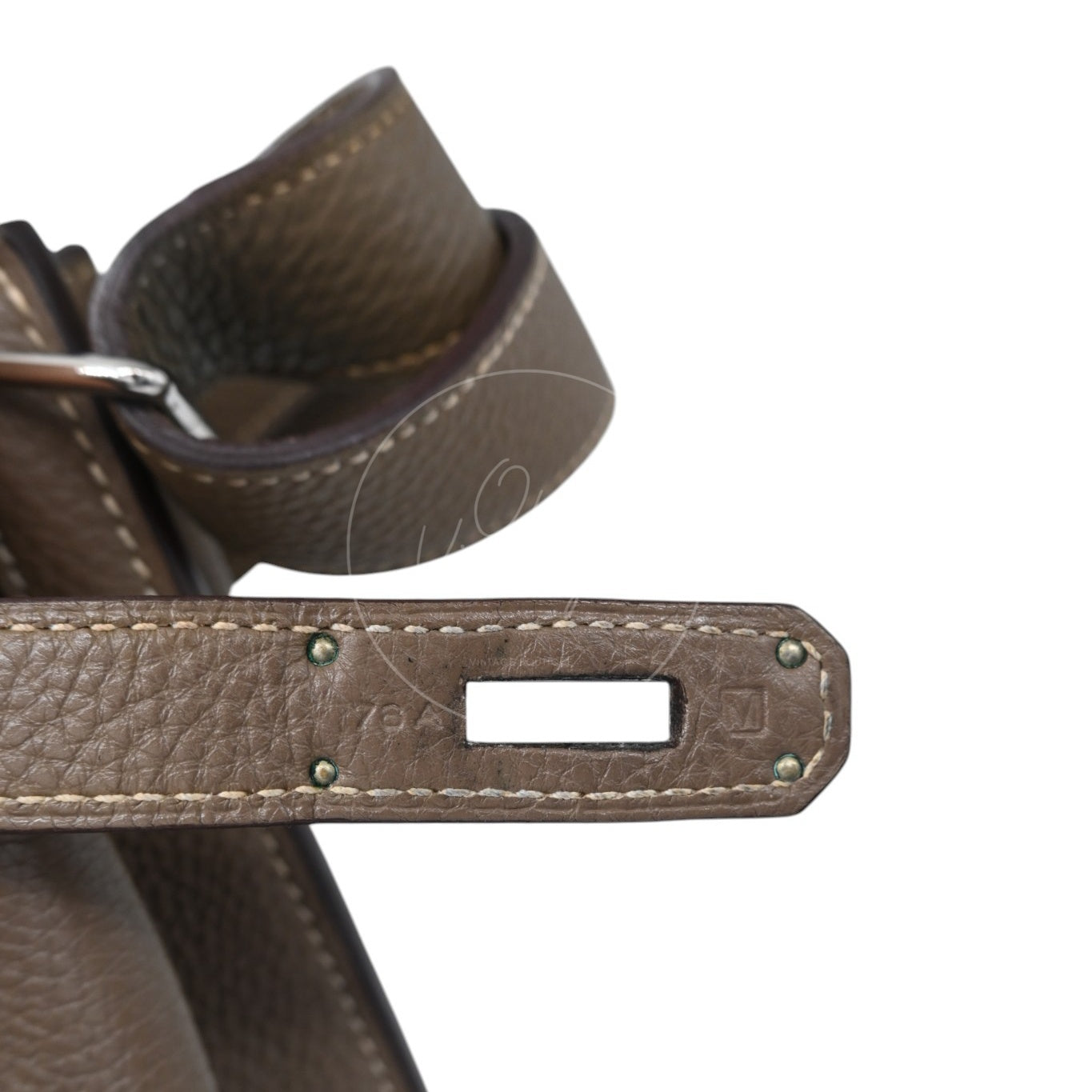 Hermes So Kelly 22 Togo PHW Etoupe Stamp M