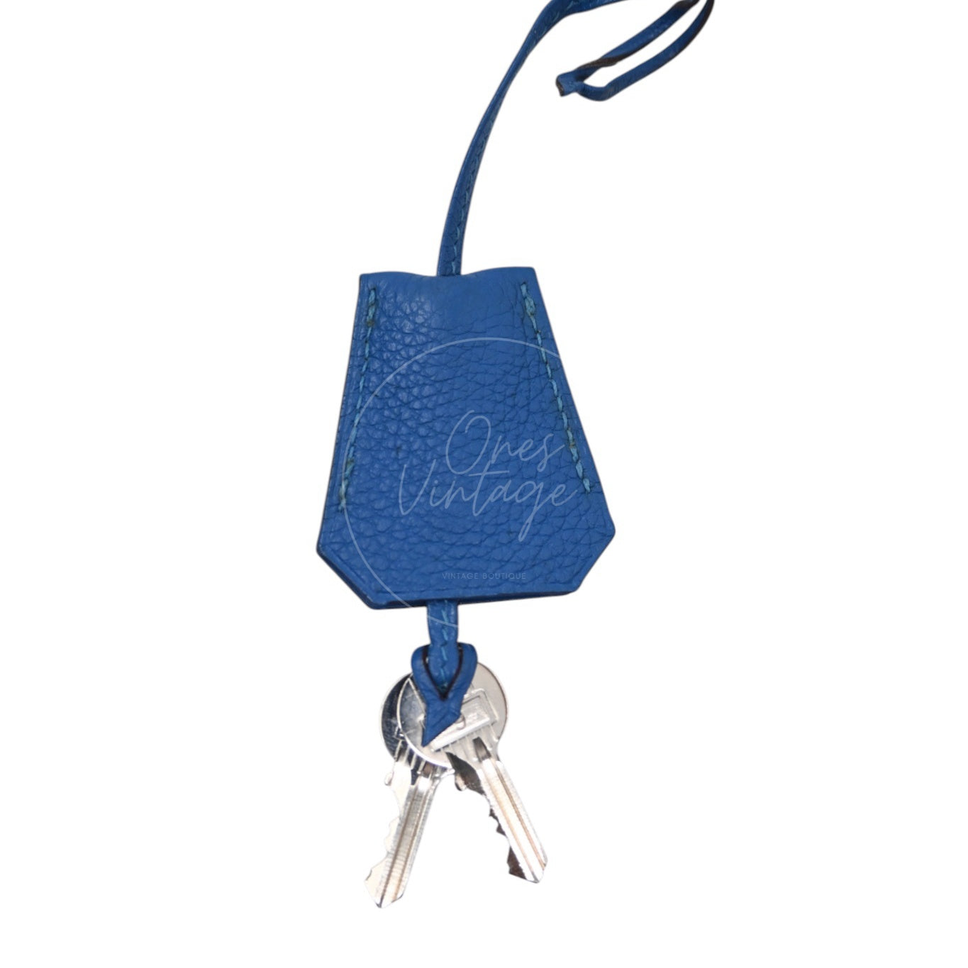 Hermes Birkin Shoulder Togo PHW Blue Royal Square O