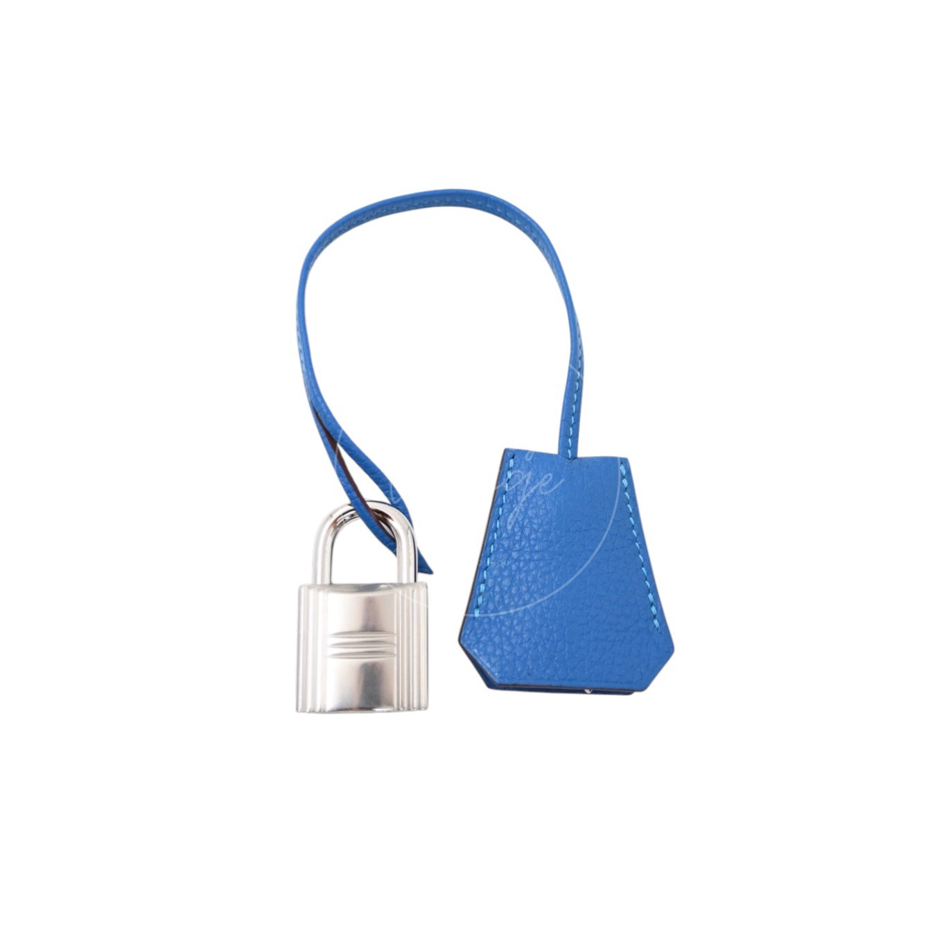 Hermes Shoulder Birkin Togo PHW Blue Royal Square O