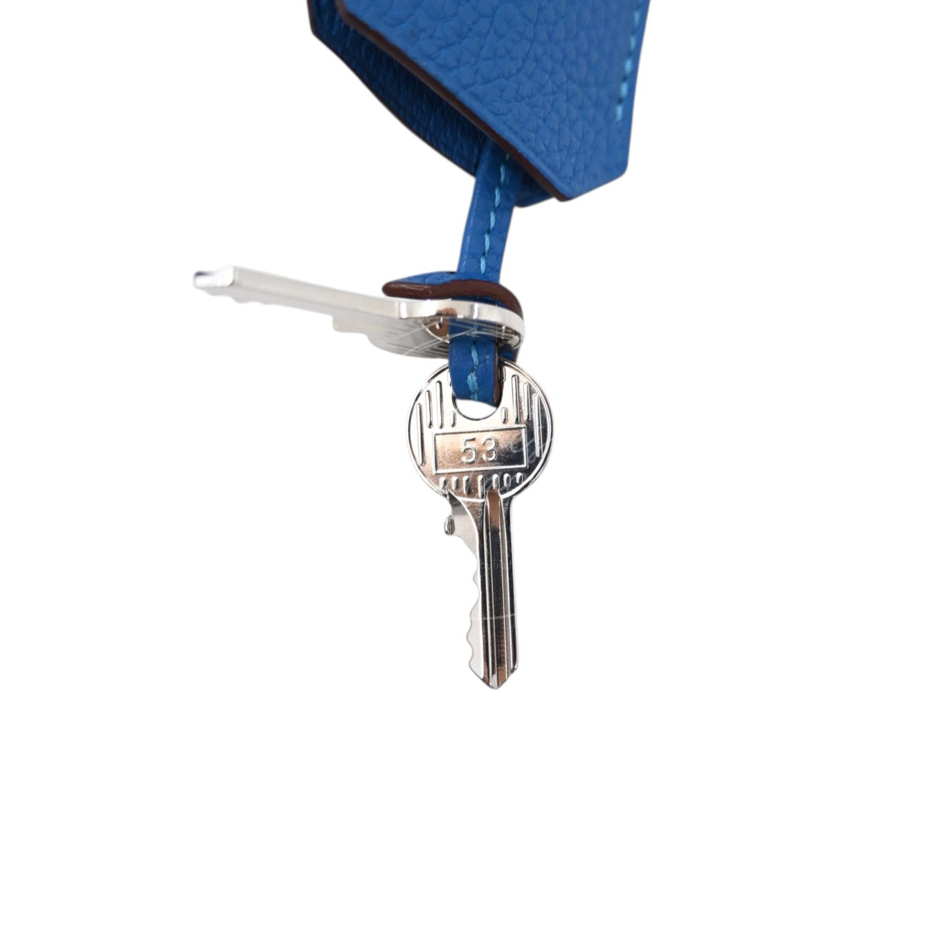 Hermes Shoulder Birkin Togo PHW Blue Royal Square O