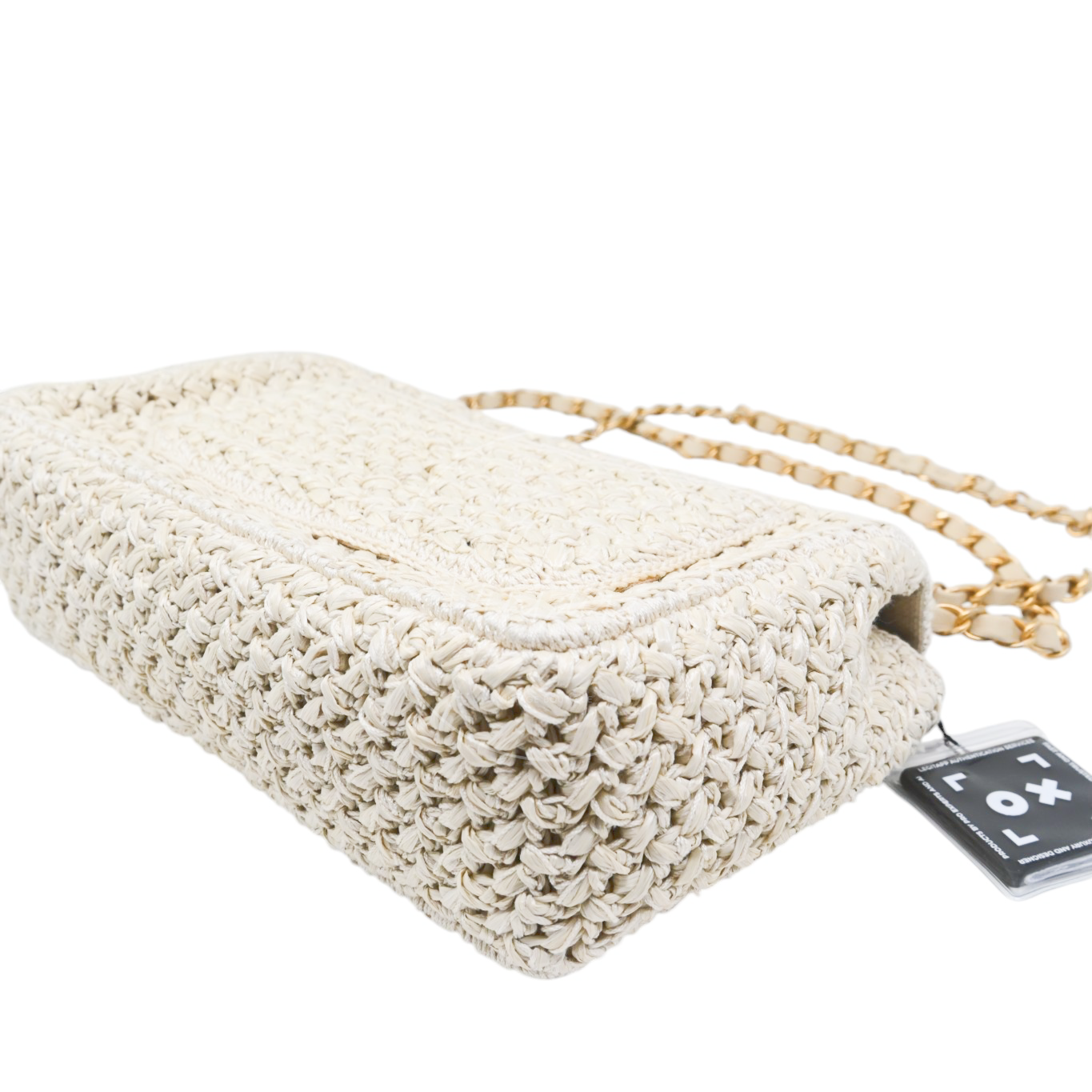Chanel Raffia Crochet Medium Flap Bag GHW