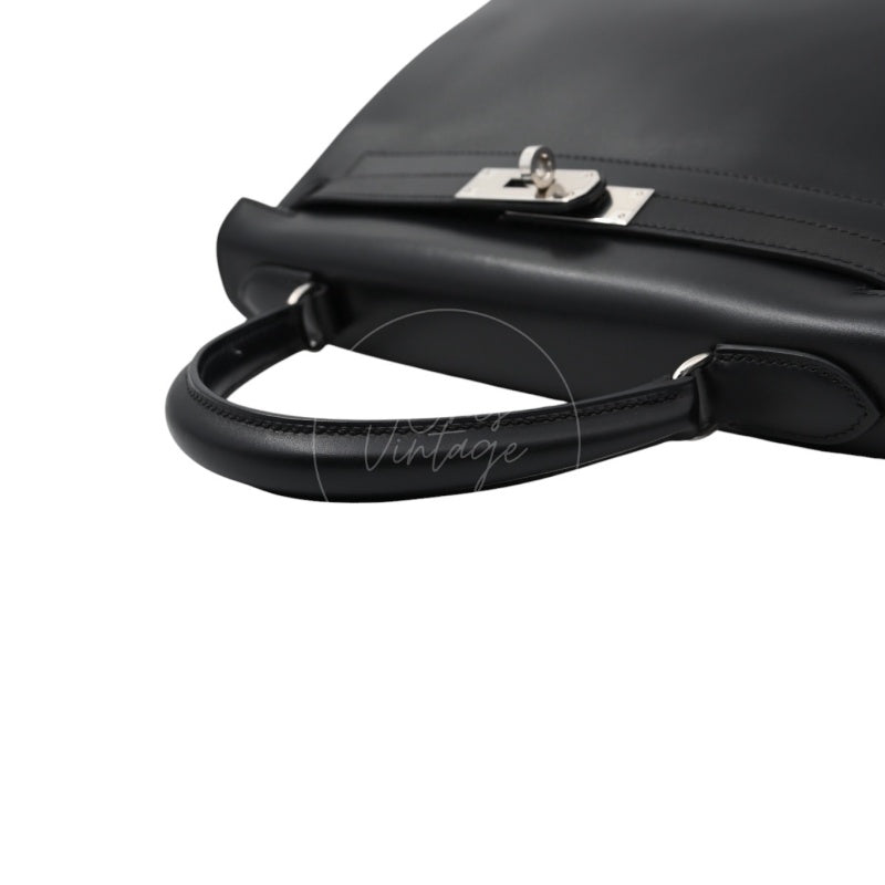 Hermes Kelly 28 Stamp PHW Noir Square B