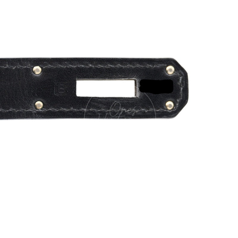 Hermes Kelly 28 Stamp PHW Noir Square B