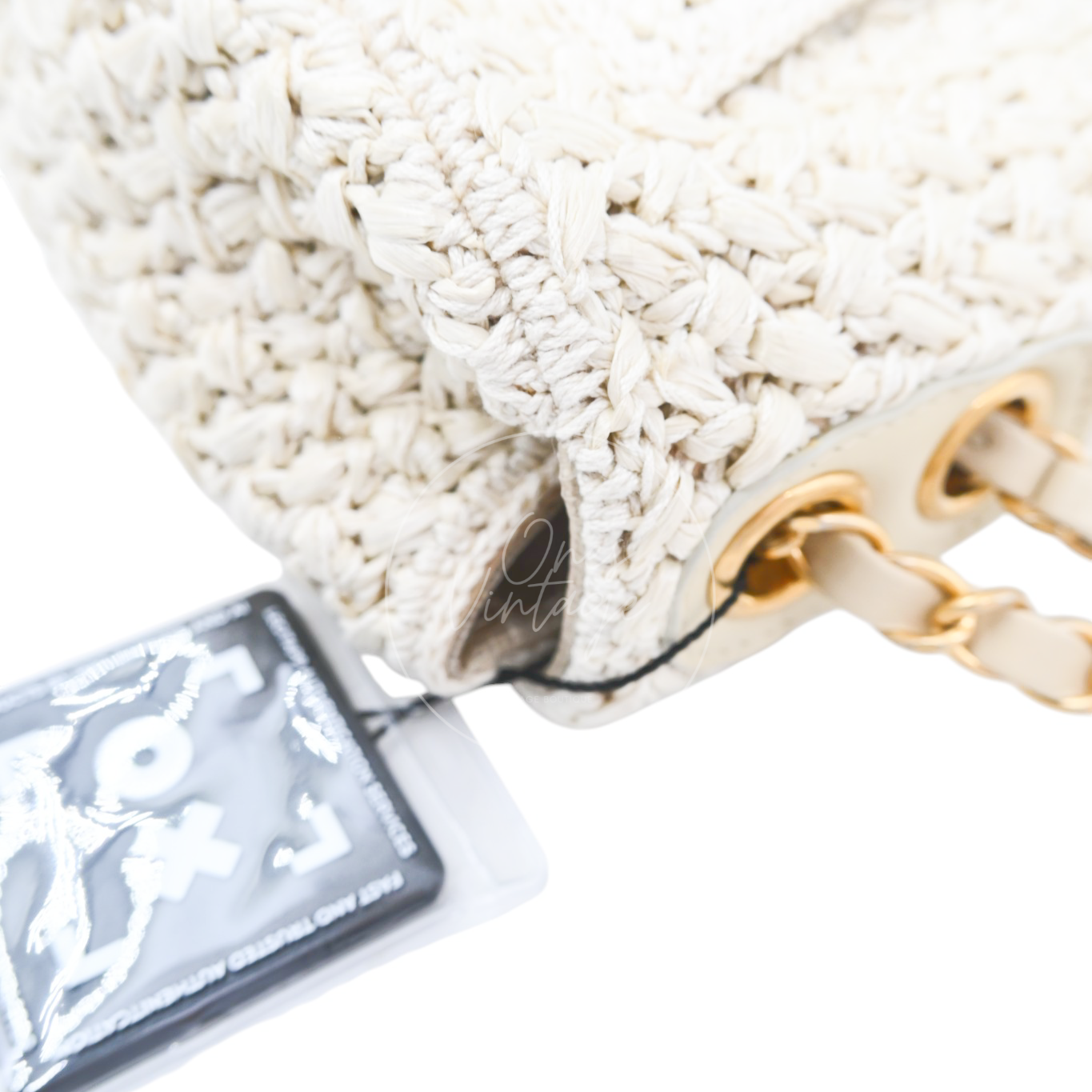 Chanel Raffia Crochet Medium Flap Bag GHW